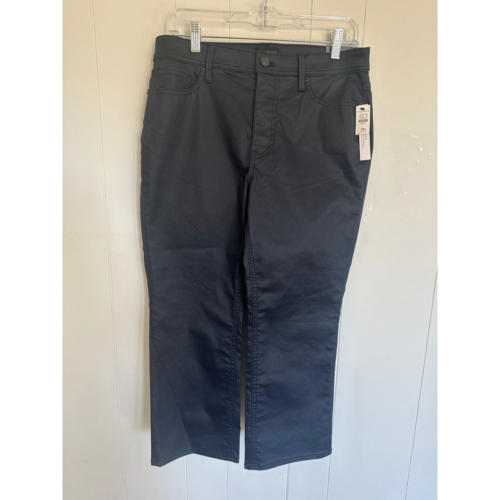 Talbots 8P Demi Boot Crop Jean Black Slimming Invisible Panel‎ High Waist NWT